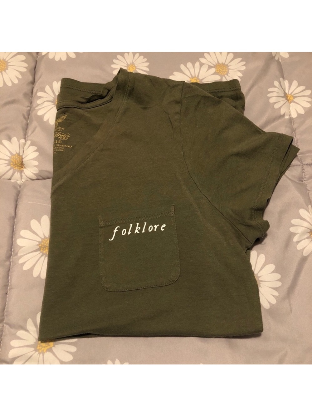 Taylor Swift folklore Fan Tee in Olive Green